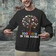 100 Days Of School 100th Day In The Books Reading Teacher Unisex Sweatshirt