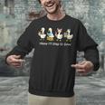 100 Days Of School Cute Goose Coffee Books Teacher Life Unisex Sweatshirt