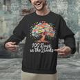 100th Day Of School Books Tree Reading Unisex Sweatshirt