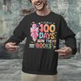 100th Day Of School Teacher Floral 100 Days In The Books Unisex Sweatshirt