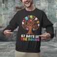 67 Days In The Books Reading Teacher 67th Day Of School Kids Unisex Sweatshirt