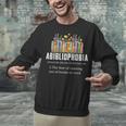 Abibliophobia Definition Book Reader Book Nerd Book Reading Unisex Sweatshirt