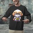 Adorable Book Lover Shih Tzu With Reading Glasses Cute Unisex Sweatshirt
