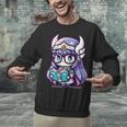 Adorable Book Lover Valkyrie With Reading Glasses Cute Unisex Sweatshirt Adorable Book Lover Valkyrie With Reading Glasses Cute Unisex Sweatshirt