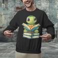 Adorable Turtle Reading Books Unisex Sweatshirt