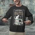 Anti-Social Book-Club Cat Graphic Unisex Sweatshirt