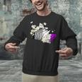 Asexual Book Lover LGBT Reading Pride Ace Flag Daisy Unisex Sweatshirt Asexual Book Lover LGBT Reading Pride Ace Flag Daisy Unisex Sweatshirt