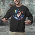 Astronaut Reading Book In Space Books Lover Bookworm Unisex Sweatshirt