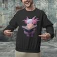 Axolotl Bookworm Reading Book Kawaii Graphic Unisex Sweatshirt