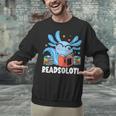 Axolotl Read Book Kawaii Reading Books For Men Women Unisex Sweatshirt