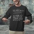 Aziraphale's Bookshop AZ Fell And Co Literary Antiquarian Unisex Sweatshirt