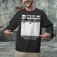 Birthday It's My 40th Birthday Guest Book Birthday Party Unisex Sweatshirt Birthday It's My 40th Birthday Guest Book Birthday Party Unisex Sweatshirt