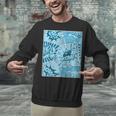 Blue Comic Book Blue Graphic Unisex Sweatshirt