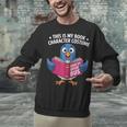 This Is My Book Character Costume Cute Pigeon Kids Reading Unisex Sweatshirt