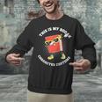 This Is My Book Character Costume- Dabbing Book Kids Unisex Sweatshirt