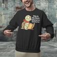 This Is My Book Character Costume Turtle Kids Reading Unisex Sweatshirt
