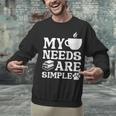 Book Coffee Dog Book My Needs Are Simple Men Women Kids Unisex Sweatshirt Book Coffee Dog Book My Needs Are Simple Men Women Kids Unisex Sweatshirt