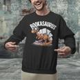 Book Dinosaur T-Rex Bookworm Dino Book Reading Unisex Sweatshirt