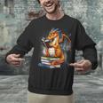 Book Dragon Reading Book Lover Unisex Sweatshirt