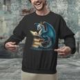 Book Lover Bookworm Reading Books Dragon Sci-Fi Character Unisex Sweatshirt