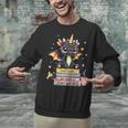 Book Lover Chibi Dragon With Big Red Glasses Bookworm Unisex Sweatshirt