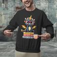 Book Lover Cute Baby Dragon Reading Unisex Sweatshirt