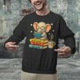 Book Lover Elephant Reading Books Library Read Books Be Kind Unisex Sweatshirt