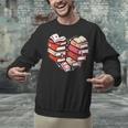 Book Lover Heart Shape Reading Librarian Valentine Men Women Unisex Sweatshirt Book Lover Heart Shape Reading Librarian Valentine Men Women Unisex Sweatshirt