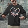 Book Lover Heart Shaped Reading Art Bookworm Unisex Sweatshirt