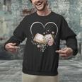 Book Lover Heart Shaped Reading Art Librarian Unisex Sweatshirt