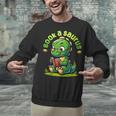 Book A Saurus Bookasaurus Dinosaur Book Girls Boys Toddler Unisex Sweatshirt