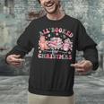 All Booked For Christmas Book Coffee Latte Gingerbread Unisex Sweatshirt All Booked For Christmas Book Coffee Latte Gingerbread Unisex Sweatshirt