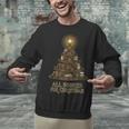 All Booked For Christmas Book Tree Book Lover Teacher Unisex Sweatshirt