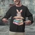 Books Bookworm Reader Book Cute Reading Bunny With Glasses Unisex Sweatshirt Books Bookworm Reader Book Cute Reading Bunny With Glasses Unisex Sweatshirt