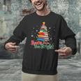 Books Make You Bright Christmas Librarian Book Lover Unisex Sweatshirt