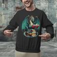 Books Dragon Reading Book Lover Unisex Sweatshirt