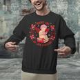 Books Are My Love Language Cupid Reading Book Valentines Day Unisex Sweatshirt