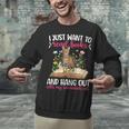Books And My Savannah Cat Owner Savannah Cat Lover Unisex Sweatshirt
