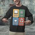 Books Yarn Coffee Repeat Crocheting Unisex Sweatshirt