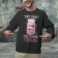Bookworm Library Banned Book -Adults Short Sleeve Modern Crew Neck Small Straight Imported They Didn't Ban Books They Banned Thinking Unisex Sweatshirt