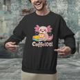 Caffelotl Cute Axolotl Pun Coffee Book Lover Kawaii Humor Unisex Sweatshirt Caffelotl Cute Axolotl Pun Coffee Book Lover Kawaii Humor Unisex Sweatshirt