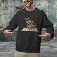 Cat Book Flowers Unisex Sweatshirt