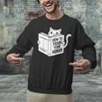 Cat Book Humor How To Train Your Human Unisex Sweatshirt