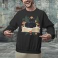 Cat On Open Book Mushrooms Ferns Dark Academia Unisex Sweatshirt Cat On Open Book Mushrooms Ferns Dark Academia Unisex Sweatshirt