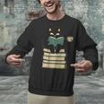Cat Reading Book Unisex Sweatshirt