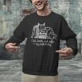 Cats Books And Coffee – My Perfect Day Cat Lover Unisex Sweatshirt