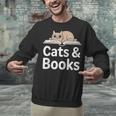 Cats And Books Unisex Sweatshirt