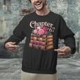 Chapter 67 Floral Book Stack Unisex Sweatshirt
