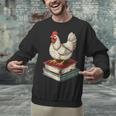 Chicken Books Back To School First Day Of School Boys Girls Unisex Sweatshirt Chicken Books Back To School First Day Of School Boys Girls Unisex Sweatshirt