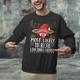 Christmas Matching Most Likely To Read A Book PJS Unisex Sweatshirt